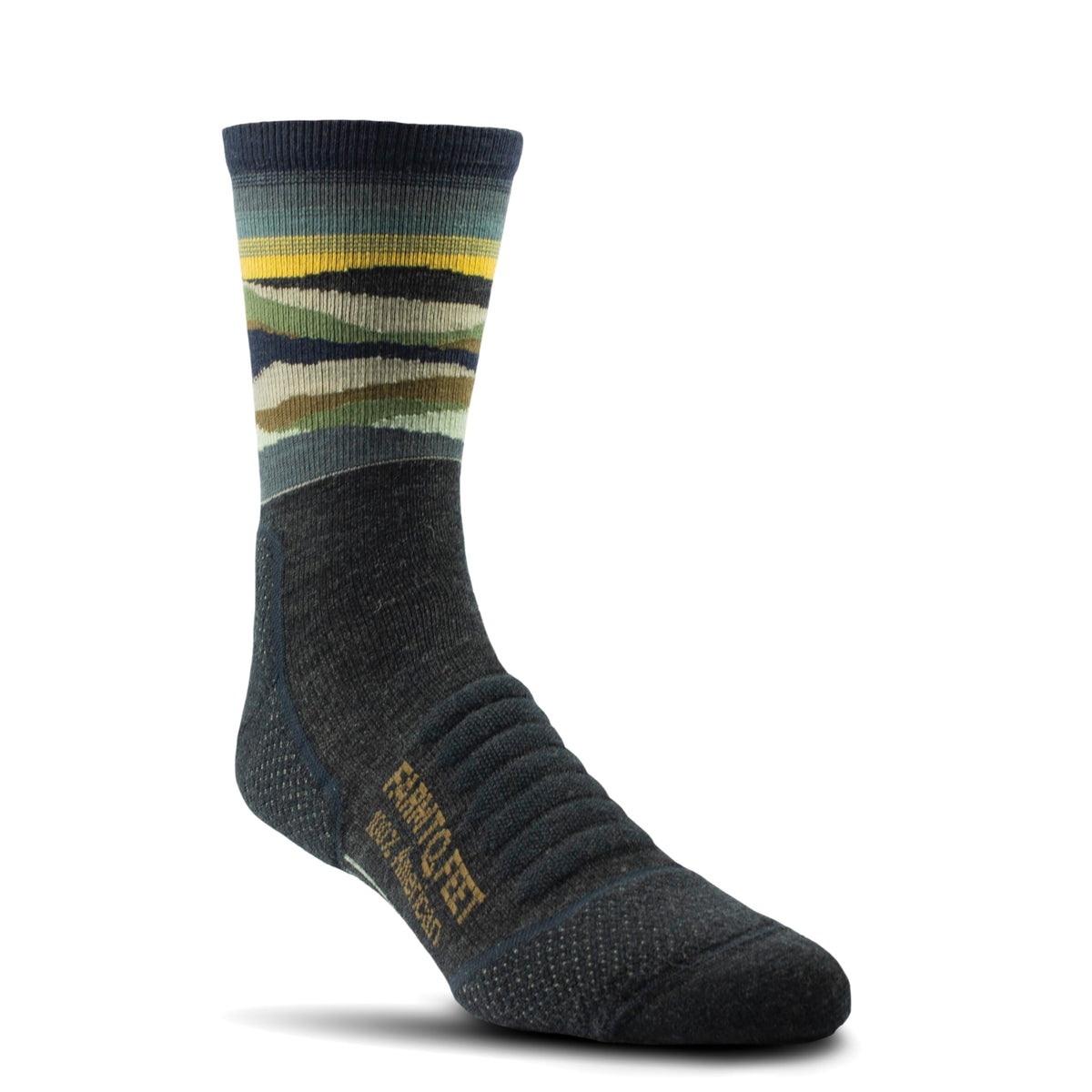 Farm to Feet Max Patch Merino close-up reveals soft itch-free fibers with natural odor resistance