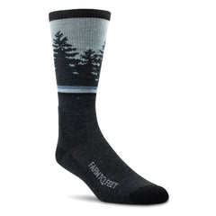 Farm to Feet Spokane light cushion crew in charcoal shows all-day everyday wear versatility
