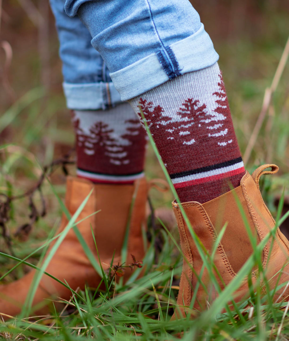 Farm to Feet Spokane reinforced stitching extends sock life through wear