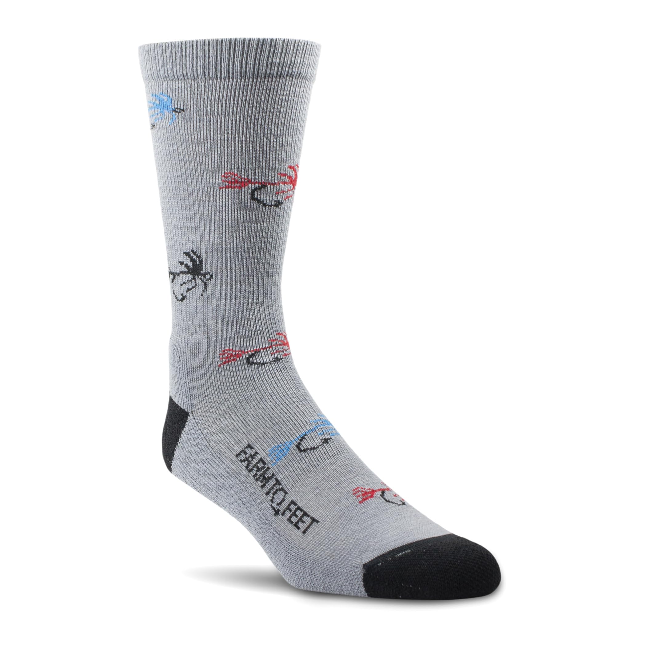 Farm to Feet Yellowstone Merino Crew Sock in Platinum highlights all-season comfort.