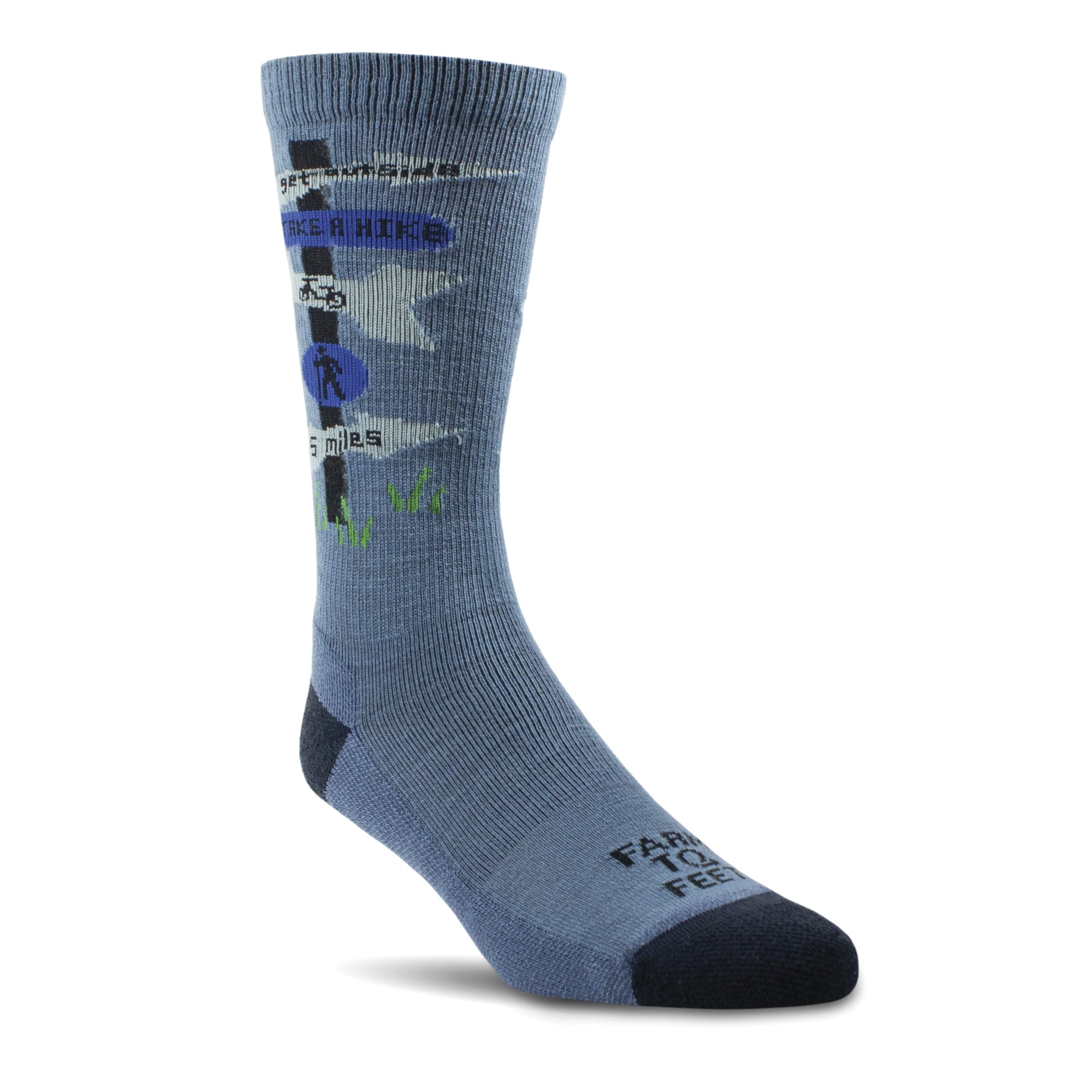 Farm to Feet Zoar light cushion sole detail with lightweight underfoot support.