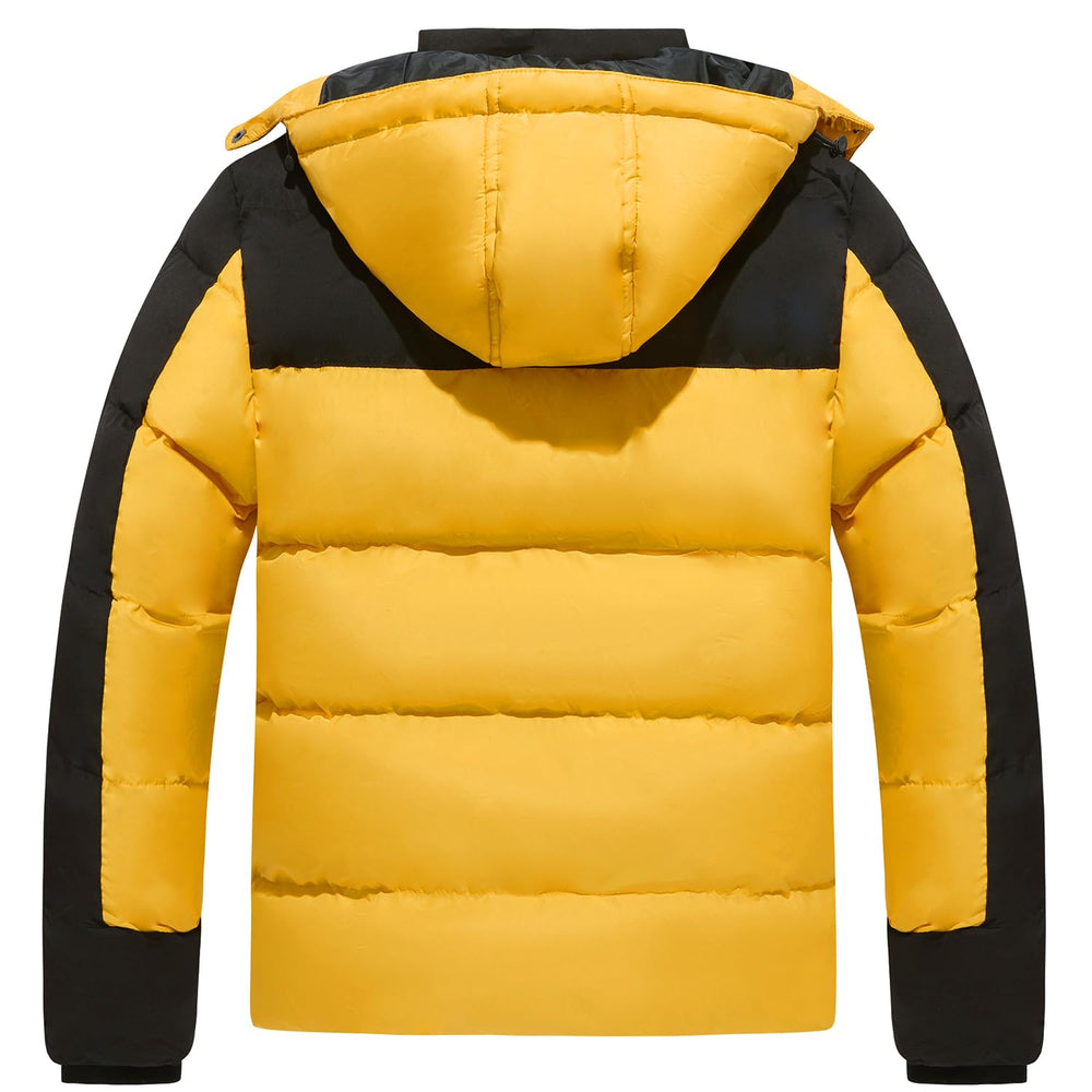 FARVALUE parka with removable hood resists chilly gusts.