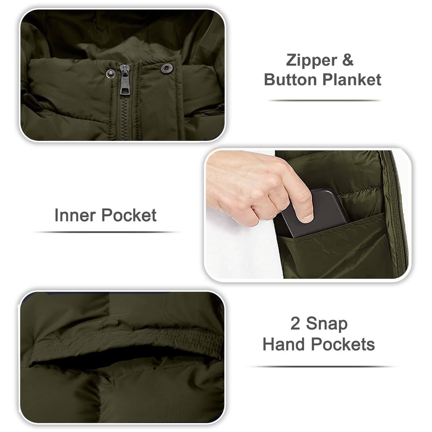 FARVALUE windproof coat with ribbed cuffs demonstrates secure heat retention.