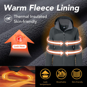 Farvalue women's softshell jacket adjustable cuffs for secure fit during active wear.