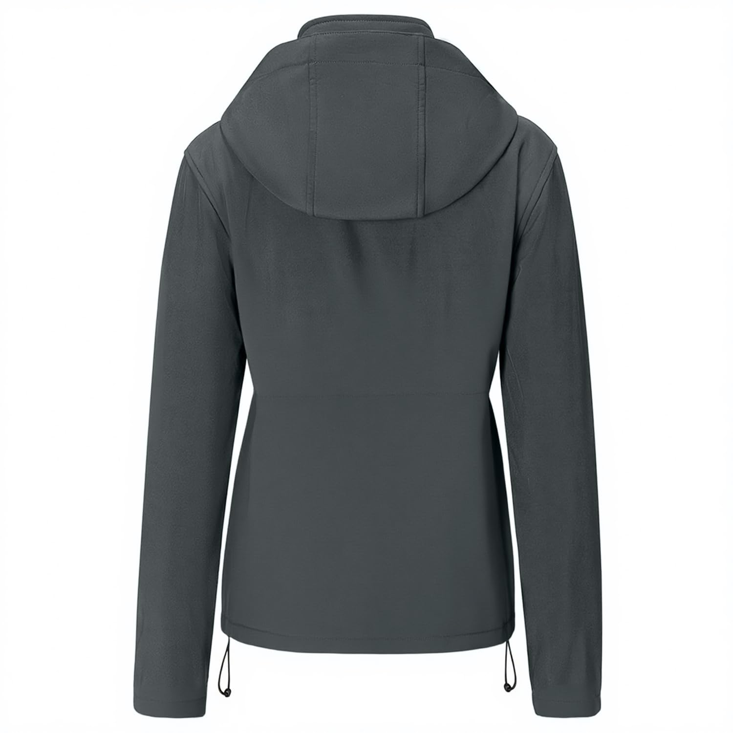 Farvalue women's softshell jacket back view illustrating windproof coverage for daily commuting.