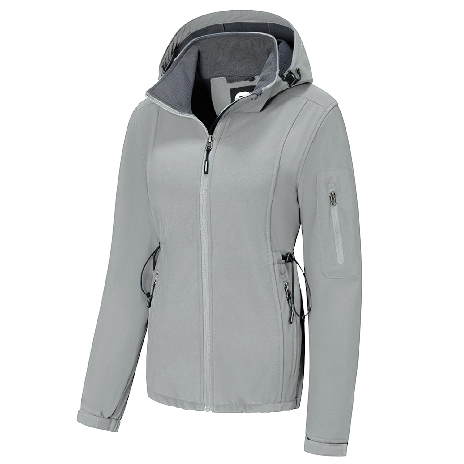 Farvalue women's softshell jacket front view showing waterproof protection for hiking.