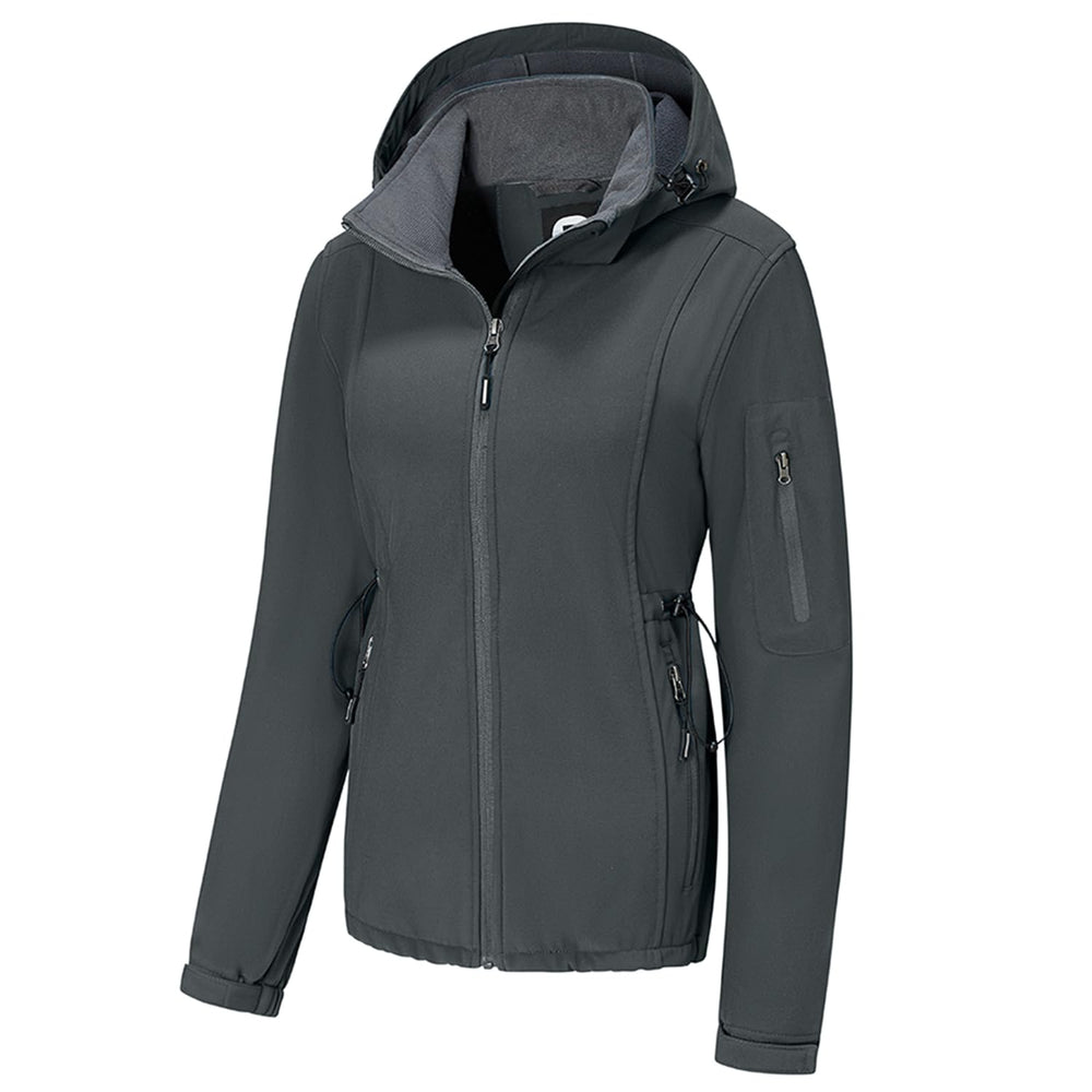 Farvalue women's softshell jacket front view showing waterproof protection for hiking.