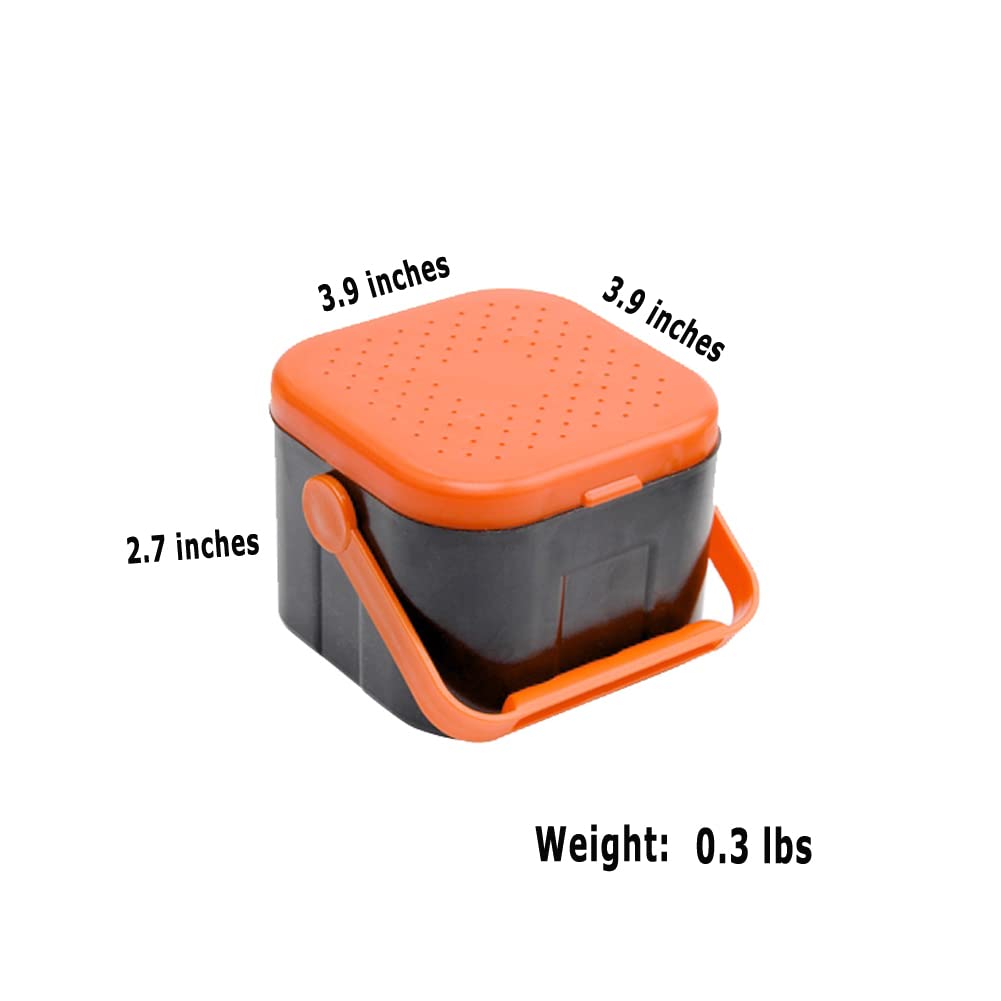 Top tray and double compartments layout of the bait box