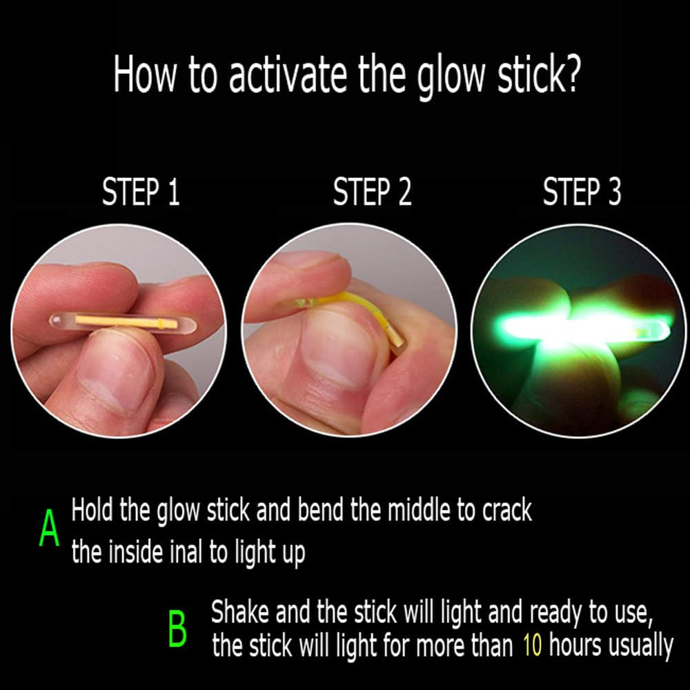 Glow duration over 12 hours after activation