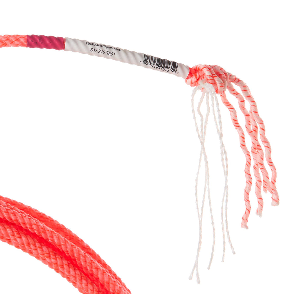 Fast Back Centerfire2 orange rope enhances visibility during roping practice.
