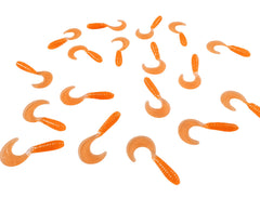 FastFish Megatail Glo Orange 3-inch lure with lifelike tail action for creeks and rivers.