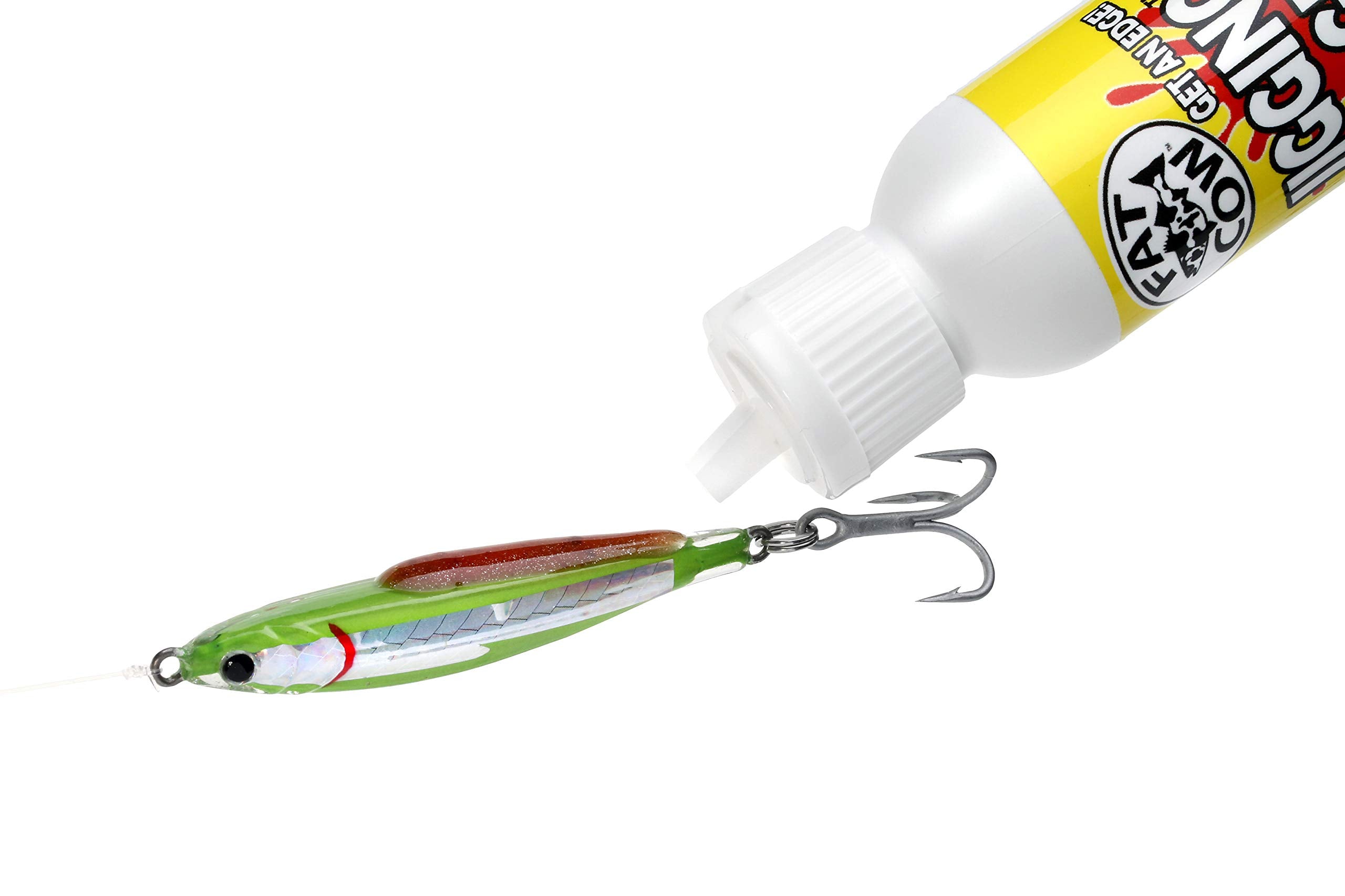 Fat Cow Jigging Gel Bait Scent application on jig strip for stronger strikes