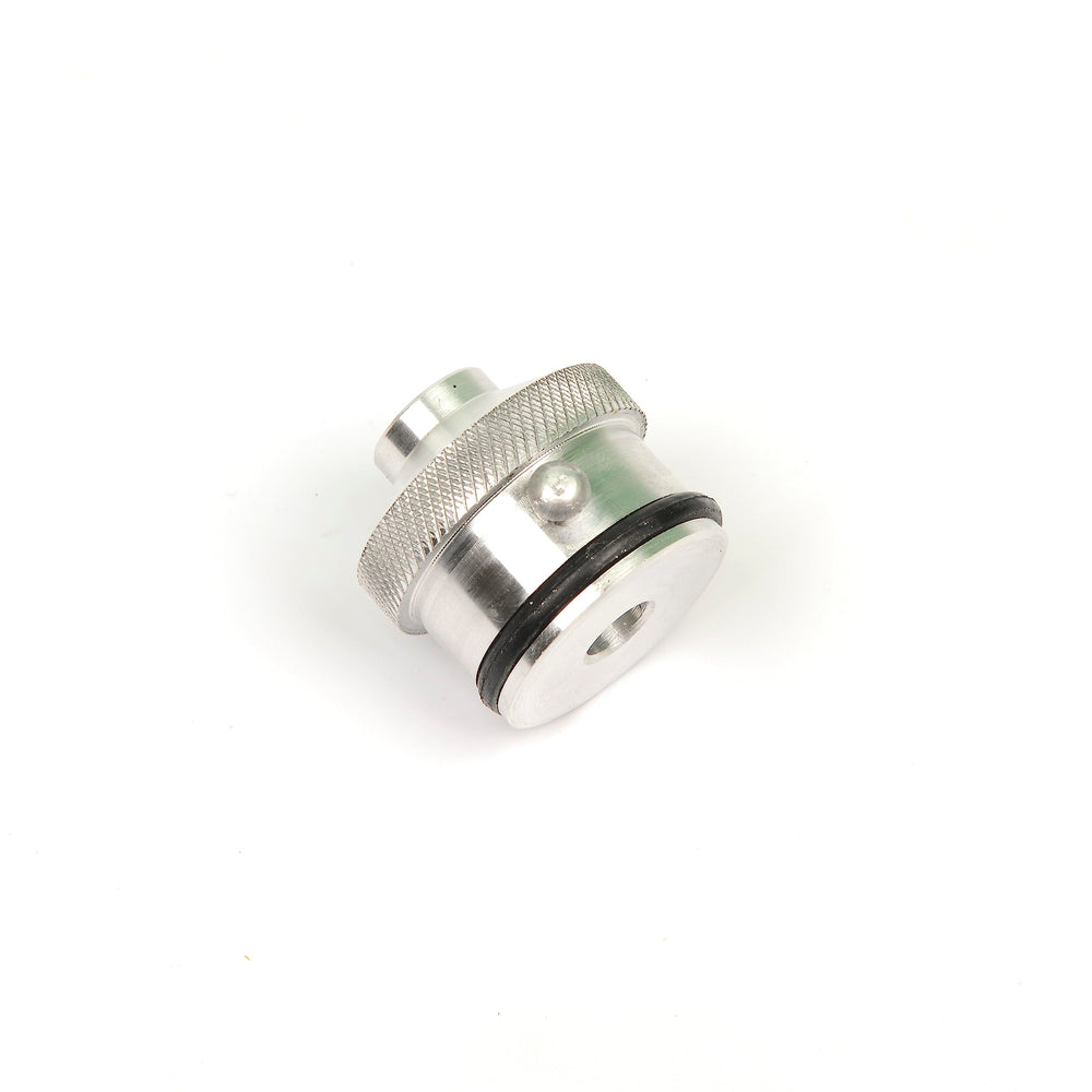Fat Fish plastisol injector aluminum body offers lightweight durability for frequent use.