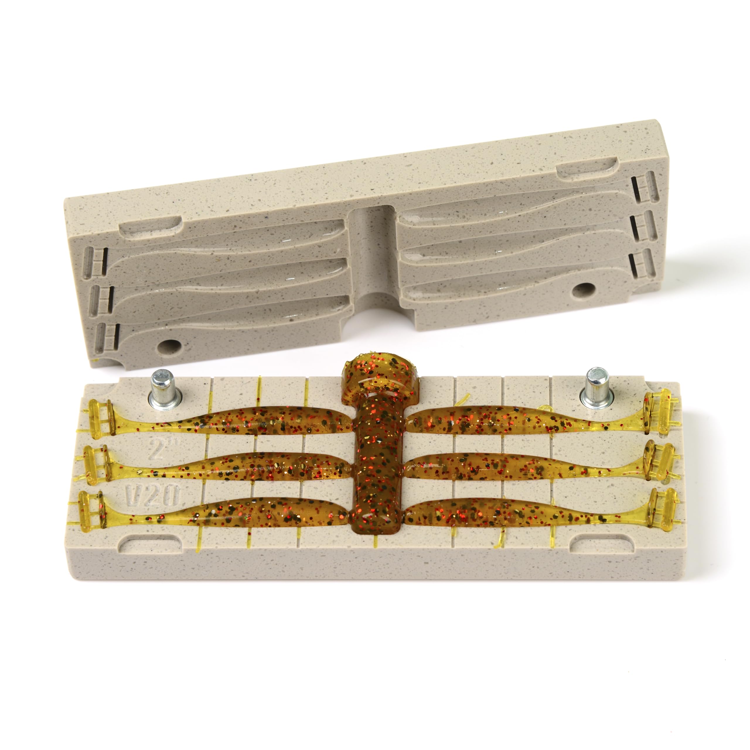 FatFish V20-6C mold with smart air vents to fill fine details.
