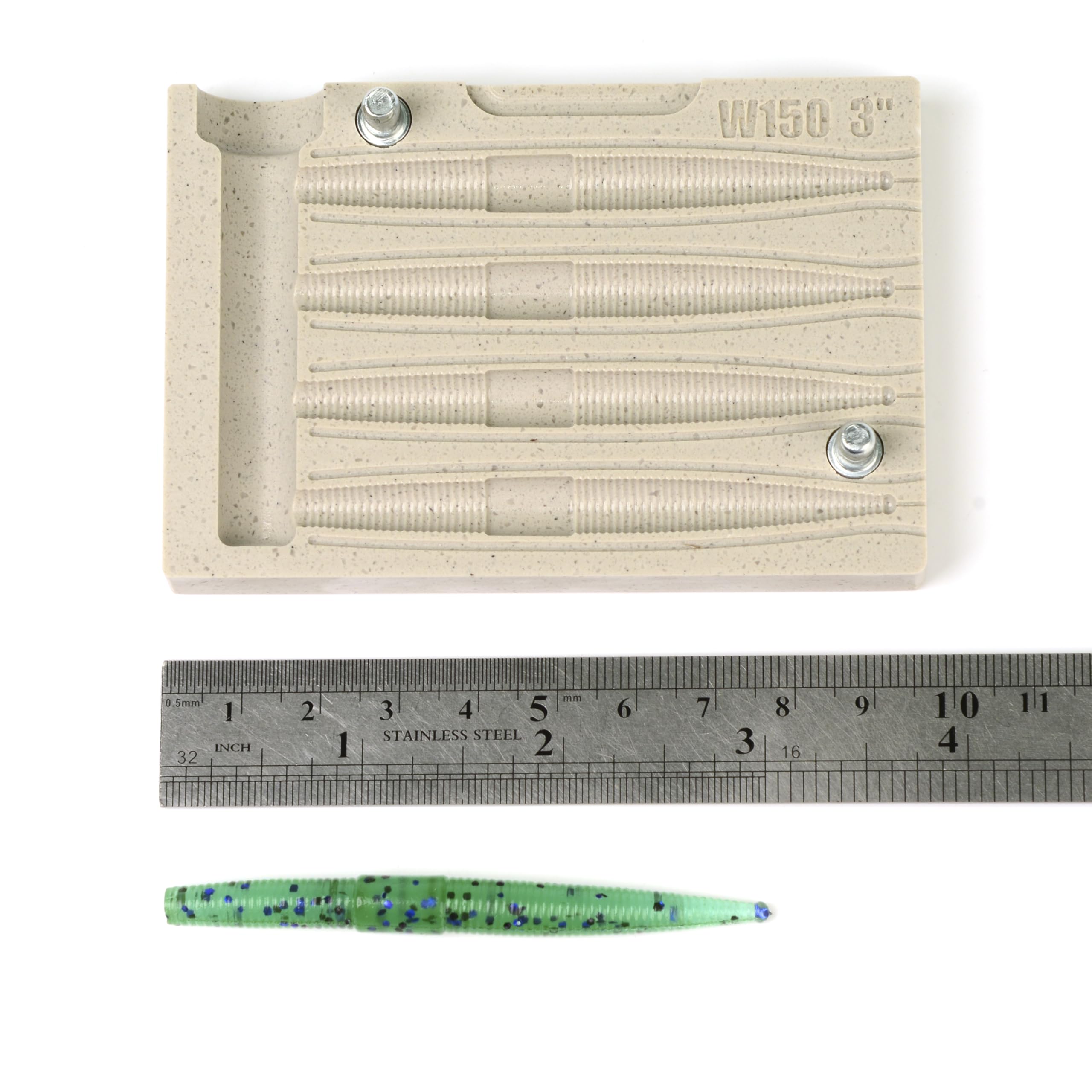 FatFish W150-4C versatile kit-ready mold for ice saltwater freshwater bass lures