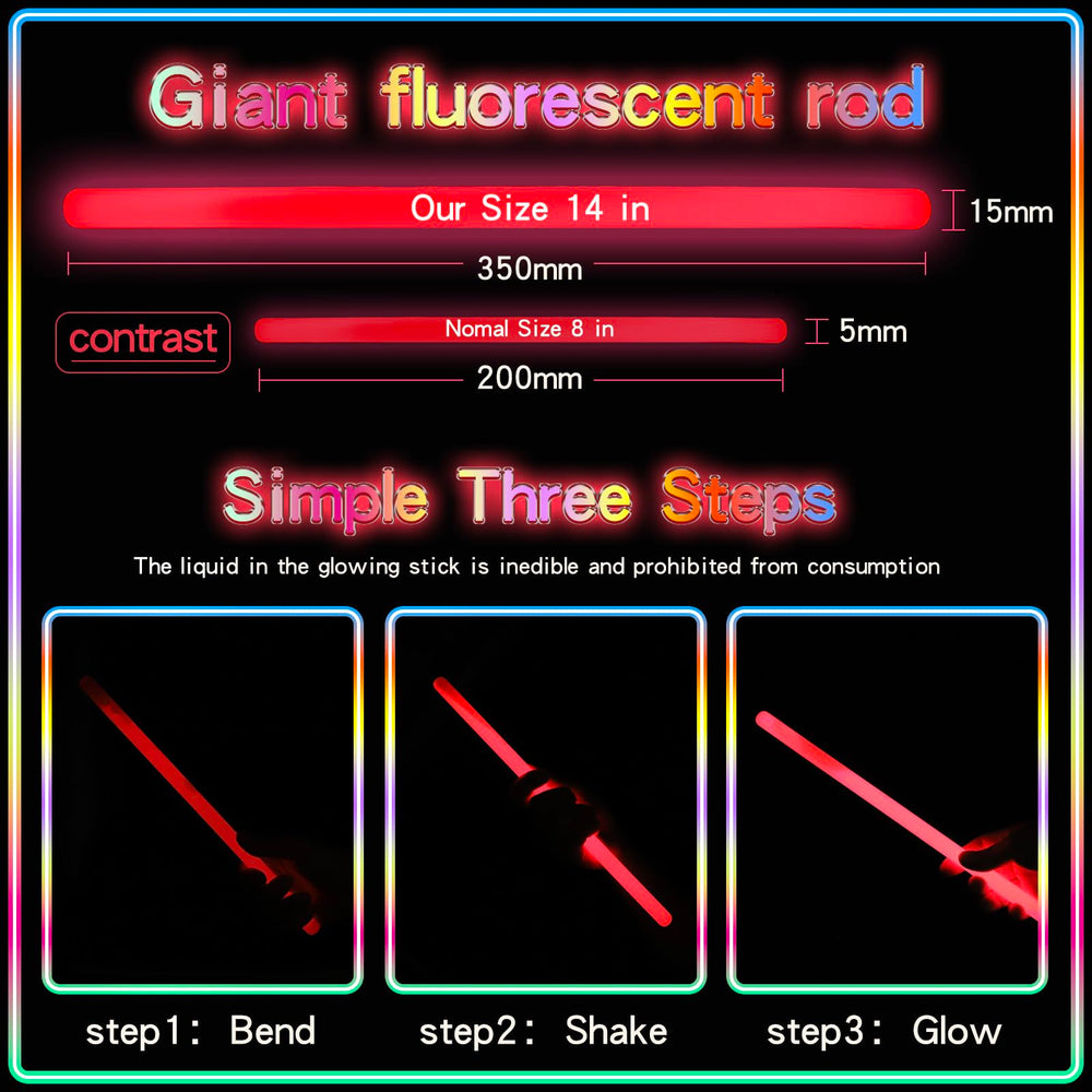 FathiSooc glow sticks with military-grade brightness for clear dark-environment lighting