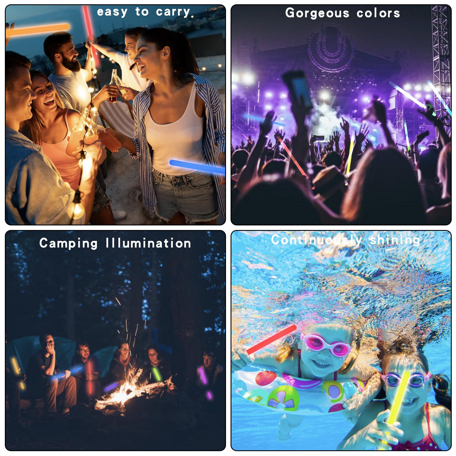 FathiSooc glow sticks packaging box provides quick access during events