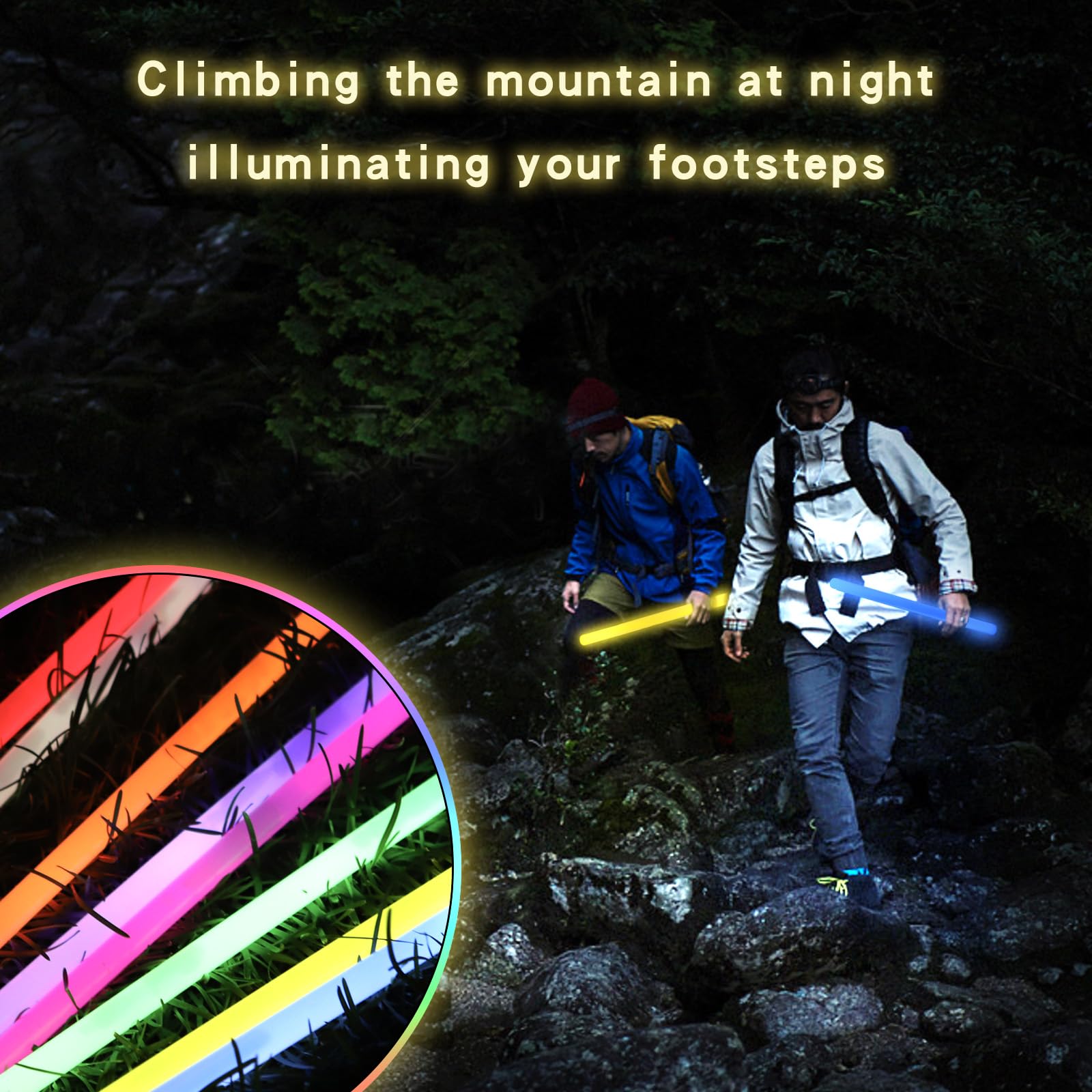 FathiSooc glow sticks suitable for camping, parties, and emergency readiness