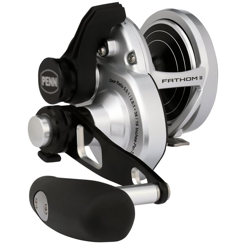 Fathom II Lever Drag 2 Speed reel - front view
