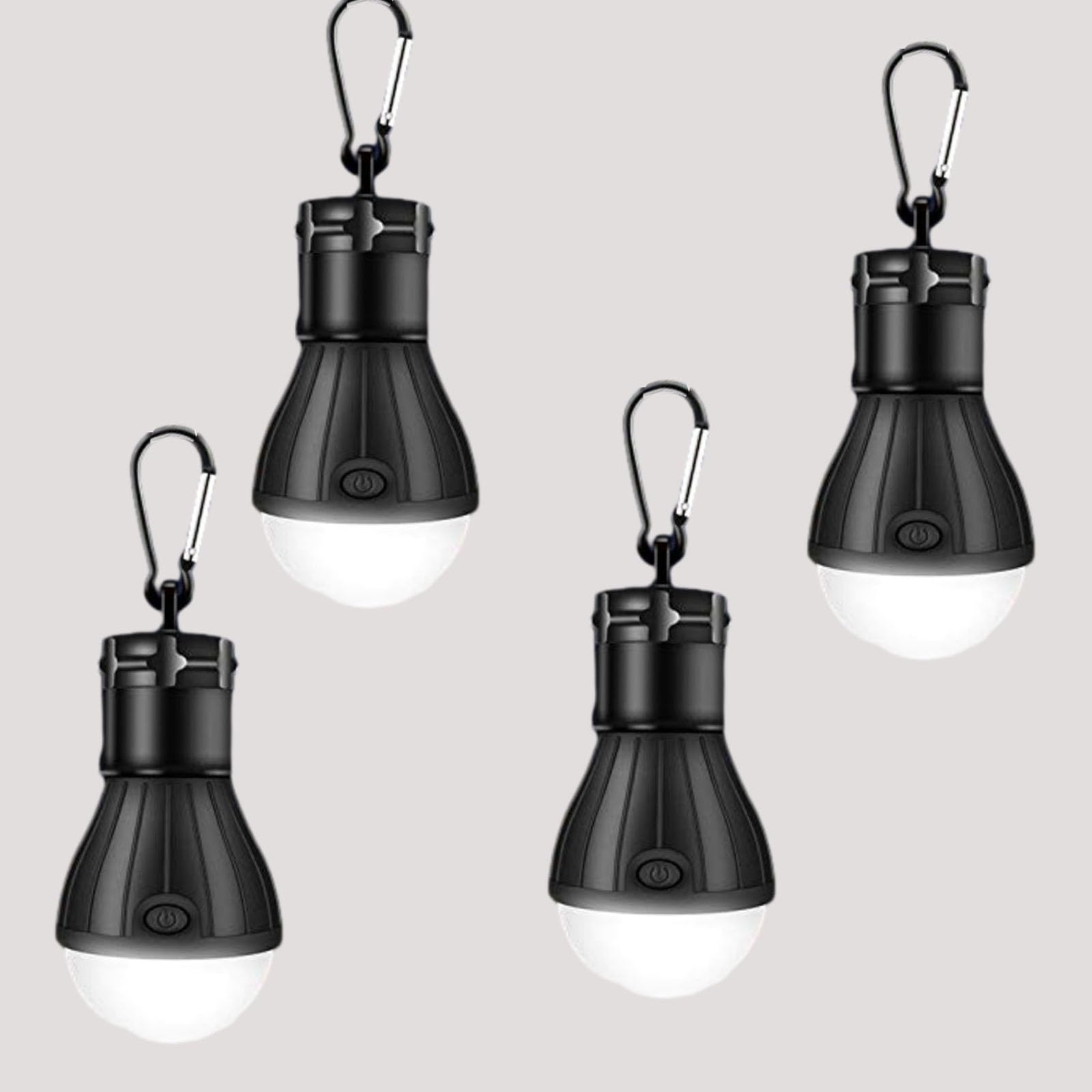 FATIST camping light with carabiner hanging from a tent for hands-free illumination