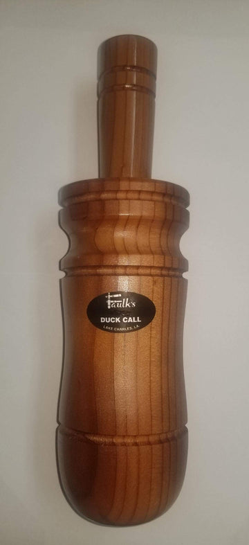Faulk's Giant Duck Call in Sequoia Redwood, durable woodcraft for display or field use