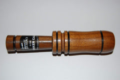 Faulk's H-100 Honker Call in brown walnut enhances goose calling with easy blowing