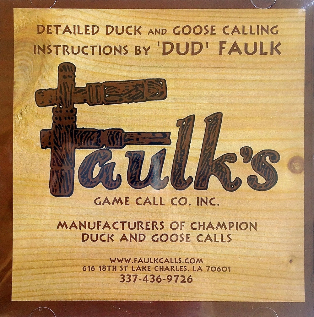 Faulk's Instructional CD multicolor cover illustrating mallard and goose calling techniques