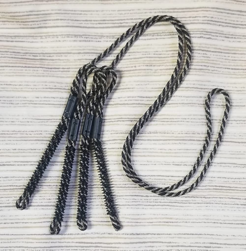 Faulk's Quad Lanyard Black keeps four calls secure for quick access in the field