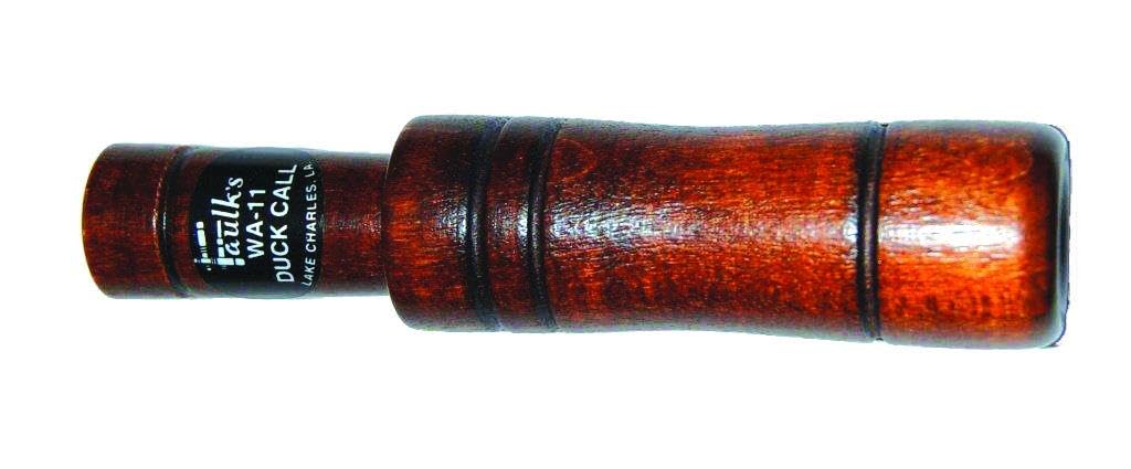 Faulk's WA-11 regular duck call with walnut finish for realistic duck quacks in the field.