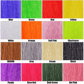 Contents and packaging of the Faux Bucktail materials kit