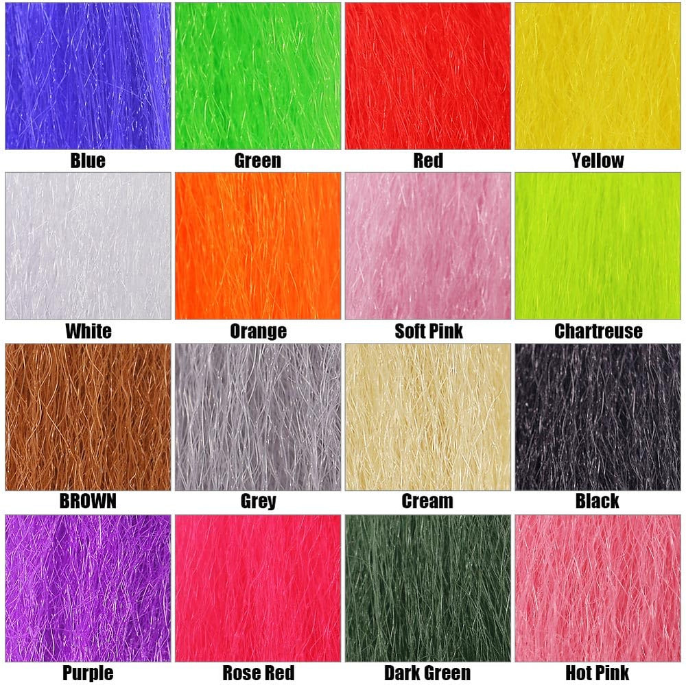 Contents and packaging of the Faux Bucktail materials kit