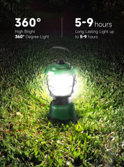 Favorbrite USB rechargeable lantern with 6000mAh battery to power devices