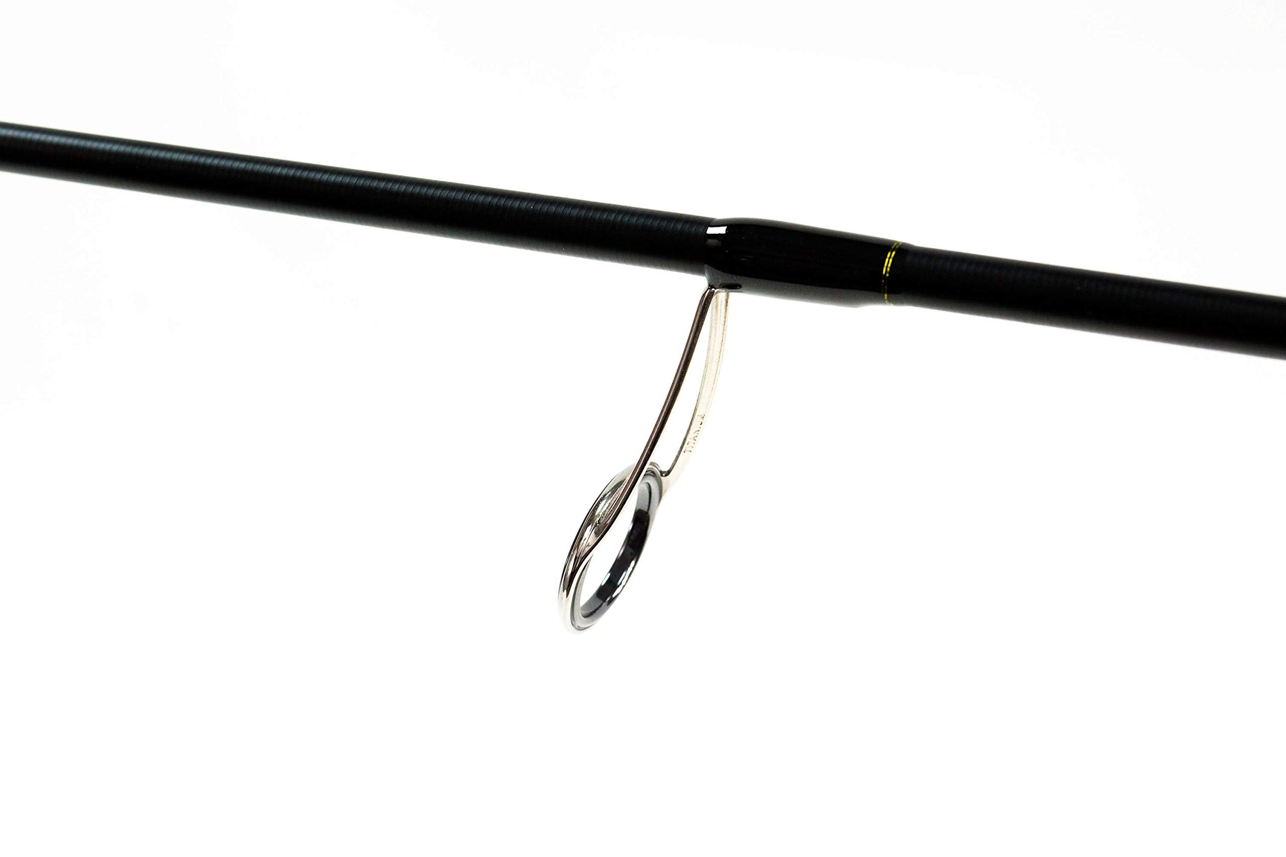 Favorite Jack Hammer spinning rod reel-seat detail highlights Fuji guides integration for smooth casts