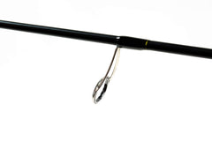 Favorite Jack Hammer spinning rod reel-seat detail highlights Fuji guides integration for smooth casts