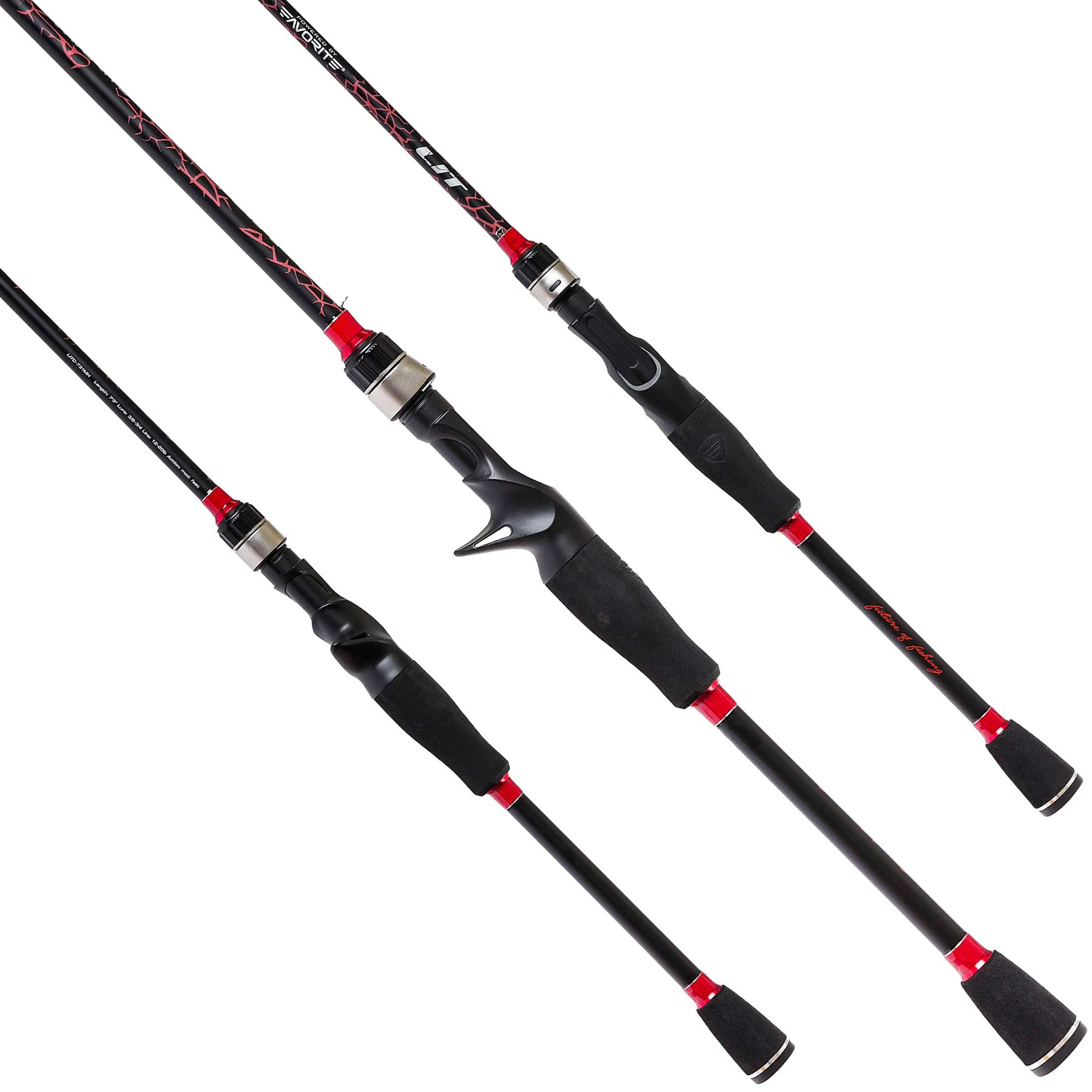Favorite Lit Casting Combo left-hand reel offers smooth control.