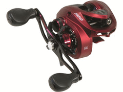 Favorite Soleus casting reel in red highlighting its lightweight ergonomic design for long fishing sessions