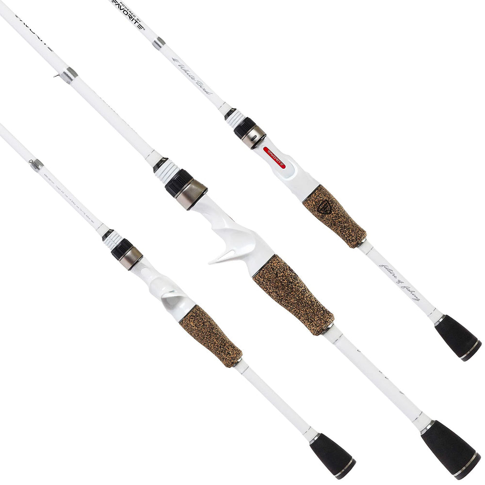 FAVORITE White Bird casting rod in action showing precise casting and control.