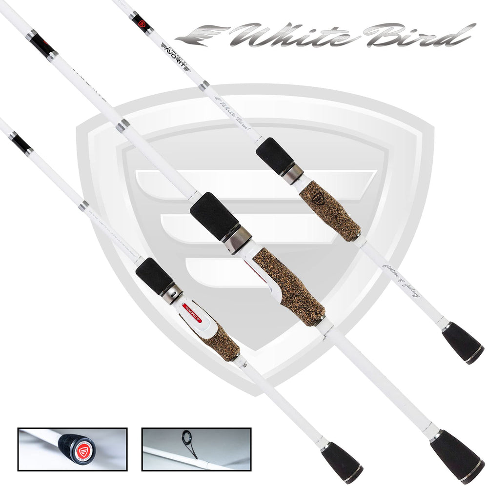 Favorite White Bird spinning rod carry case for on-the-go anglers.