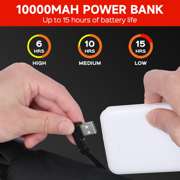 FCABBLEY heated hand warmer muff adjustable-waist ensures easy, secure fit