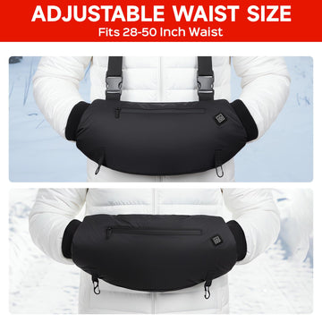FCABBLEY heated hand warmer muff battery-capacity powers devices when needed