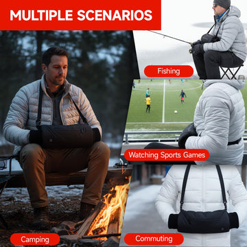 FCABBLEY heated hand warmer muff waterproof shell for rugged days