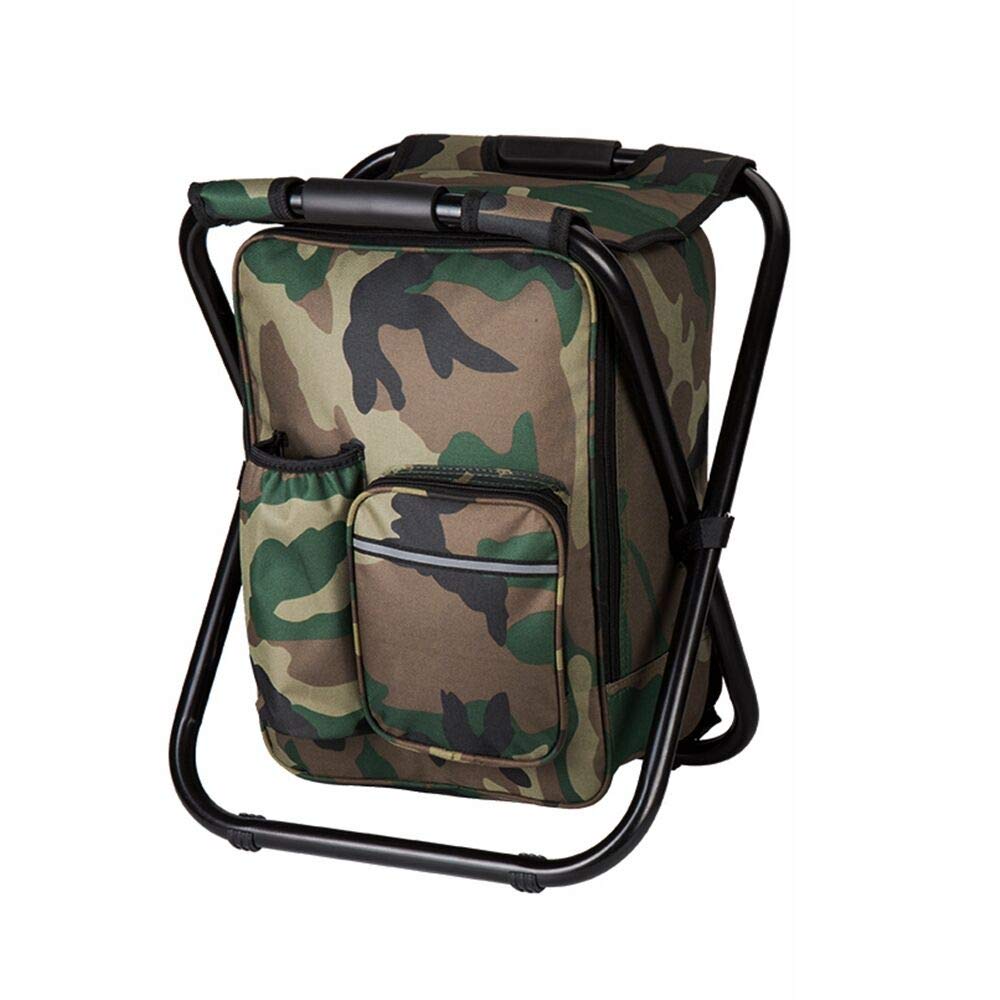 FCFKUK Bright Starl folding stool backpack camouflage ready for camping seating.