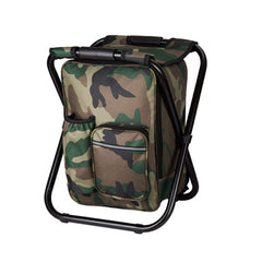 FCFKUK Bright Starl folding stool backpack camouflage ready for camping seating.