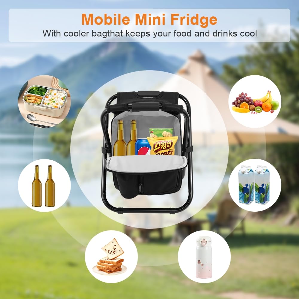 FCFKUK cooler compartment keeps beverages accessible on outdoor trips