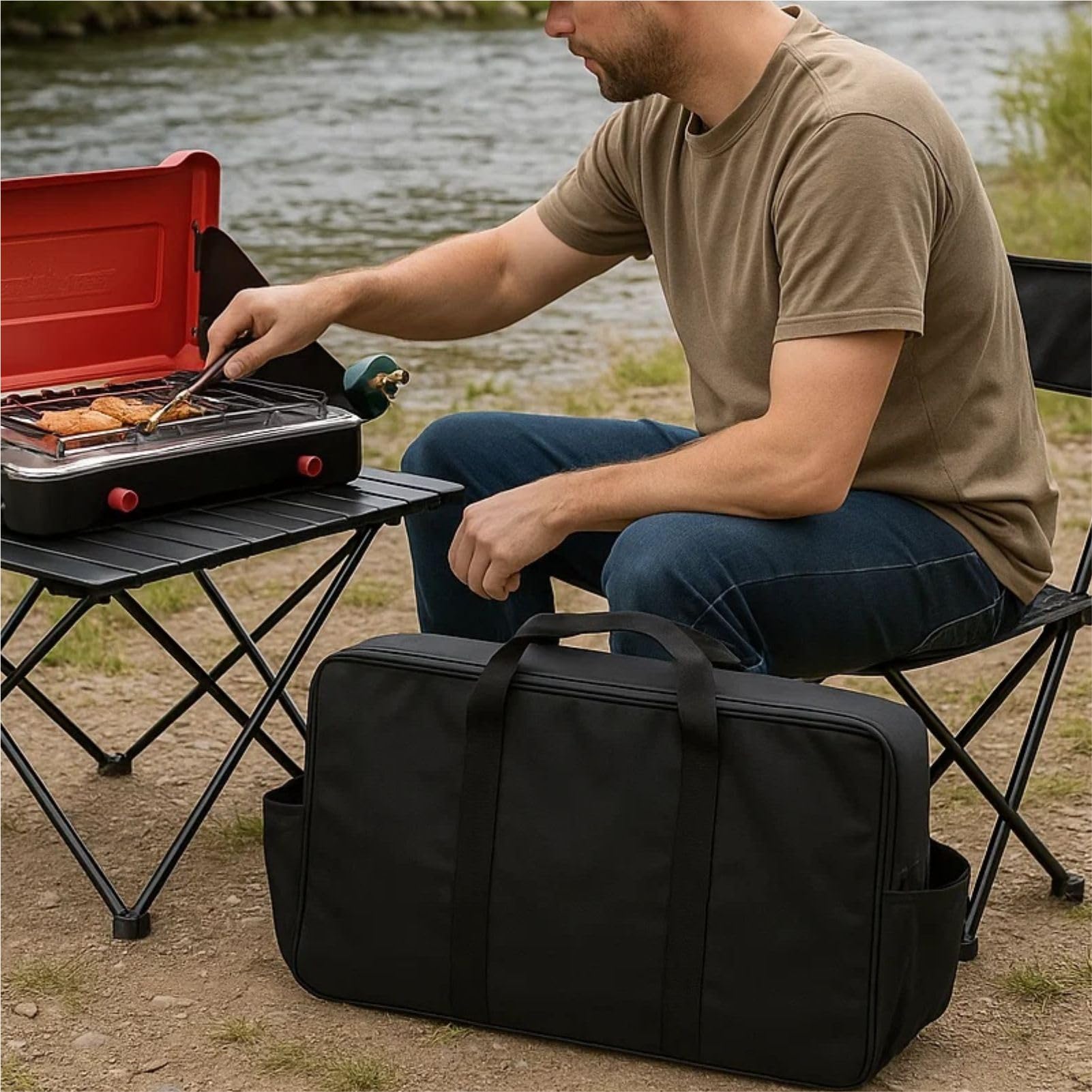 FCOUIID bag-only note clarifies packaging excludes stove and tanks