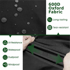 FCOUIID dual side pockets hold 1 lb propane cylinders and BBQ tools