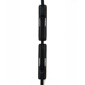 FCS D-Ring Double Soft Racks 2022 installed on car securing up to six boards