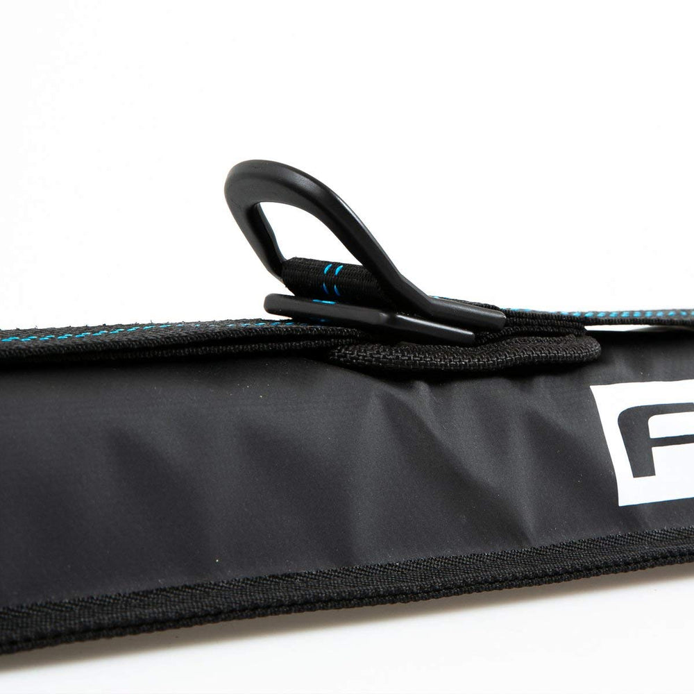 FCS Soft Rack aerodynamic pads with high-density foam shield provide protection during travel.