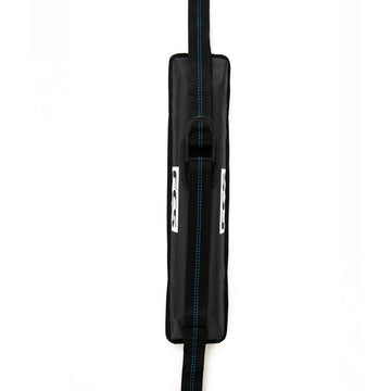 FCS Single Soft Rack D Ring front view showing secure board mounting for reliable transport.