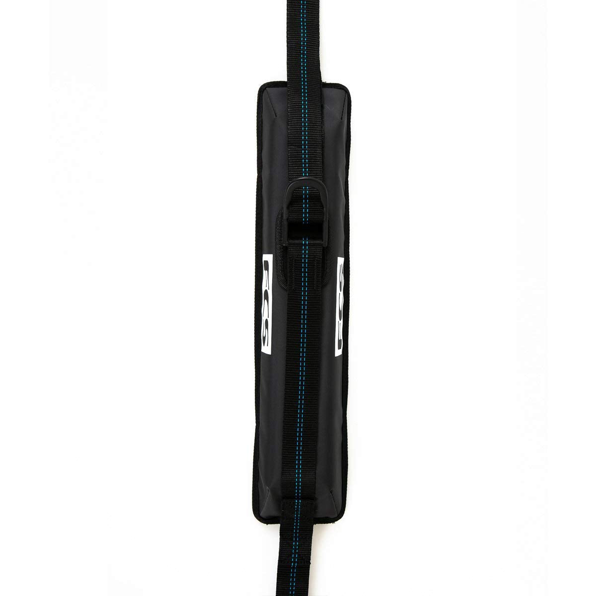 FCS Single Soft Rack D Ring front view showing secure board mounting for reliable transport.